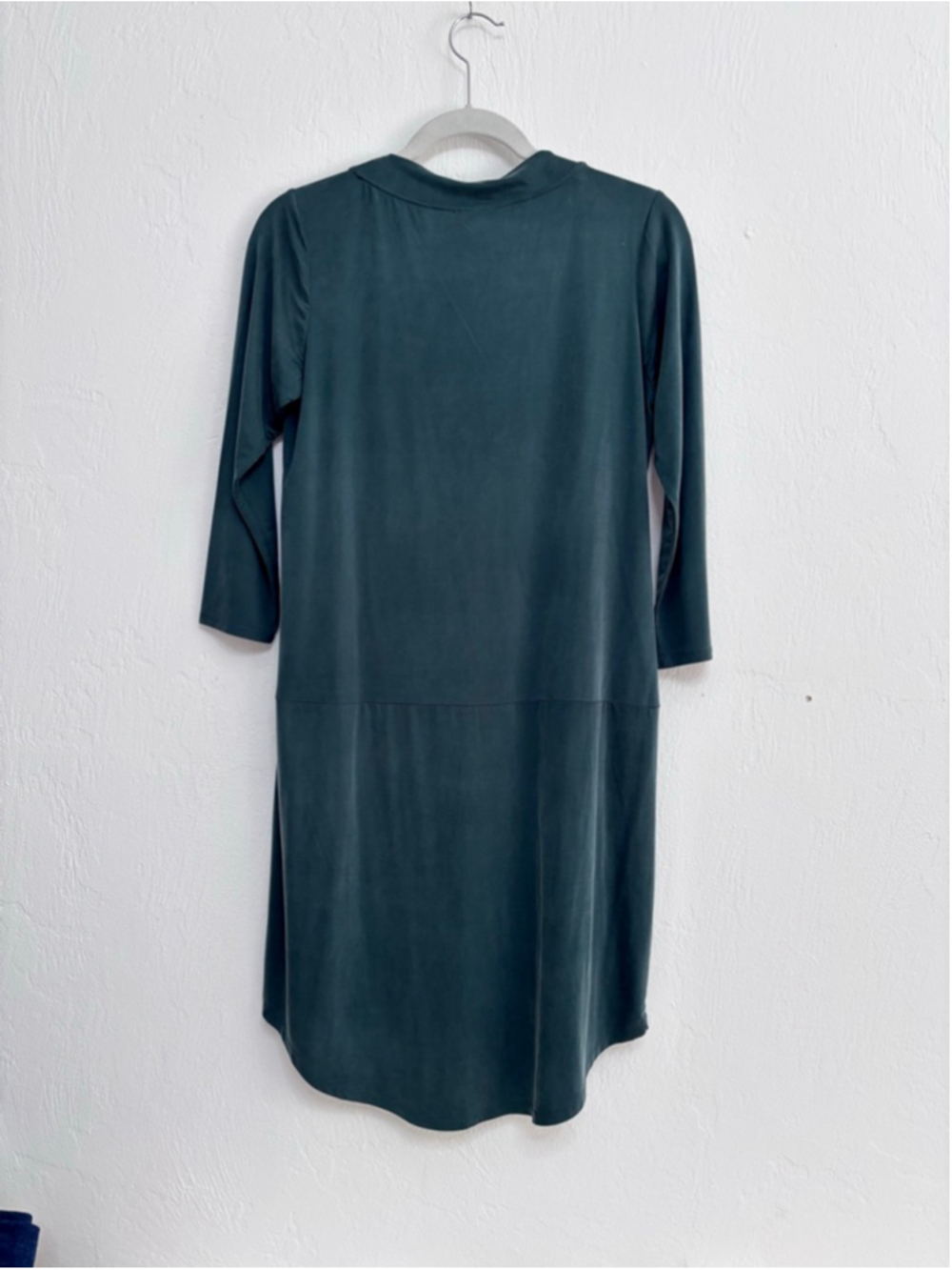 Women's dolan London Teal Green 3/4 Sleeve Dress S Cupro - Picture 2 of 10